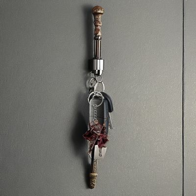 Hanging Witch Wukong Myth 2D Black Acrylic Keychain Fashionable Pendant for Travel