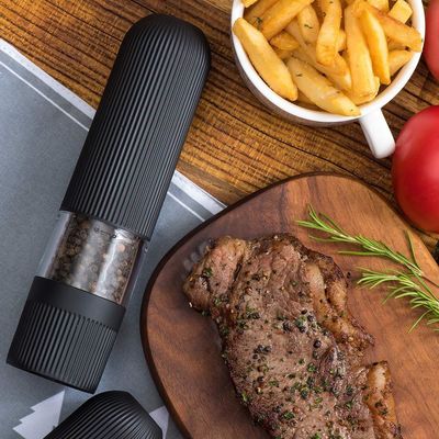 Electric Pepper Grinder Set Sustainable Ceramic Mills for Home and Solid Seasonings