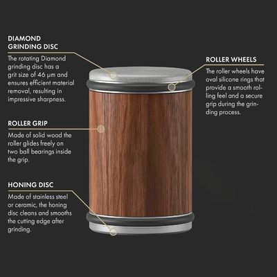 Stocked Multifunctional Kitchen Accessory Kit Walnut Aluminium Alloy Magnetic Diamond