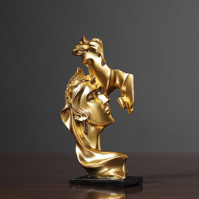 Handcrafted Bamboo and Resin Masterpiece The Thinker Statue for Home Decoration Pieces