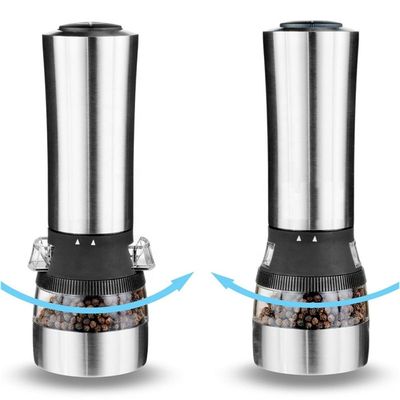 Electric Stainless Steel Salt and Pepper Grinder for Kitchen Spice Grinding Mills Type