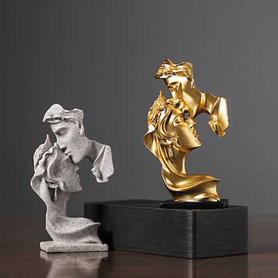 The Thinker Statue Resin Art Innovative Bamboo Design for Customized Color Home Decor
