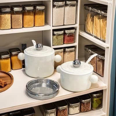 2024 Trendy Ceramic Double Ear Heart-Shape Bowl Stainless Steel Lid Microwaveable Food Container Instant Noodles Printed