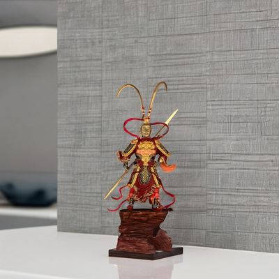 3D Resin Black Myth Monkey King-Sun Wukong Golden Hoop Figure for Contemporary Design