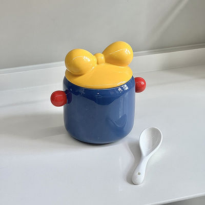 Customized Logo Nordic Style Ceramic Piggy Bank for Multi-Purpose Storage in Kitchen