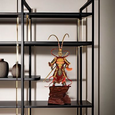Anniversary Desktop Collectible Custom 3D Metal Sun Wukong Resin Figure with Golden Hoop