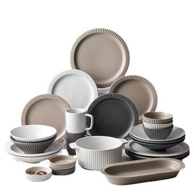 Nordic Modern Design Ceramic Tableware Set for Customized Color and Occasion Presents