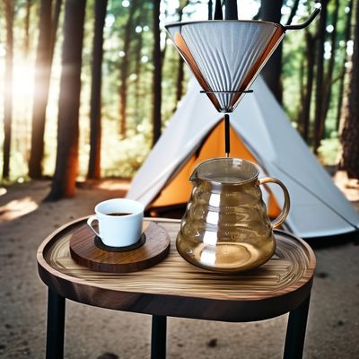 High Borosilicate Ceramic Coffee Pot Production Set with Metal Filter and Tea Infuser