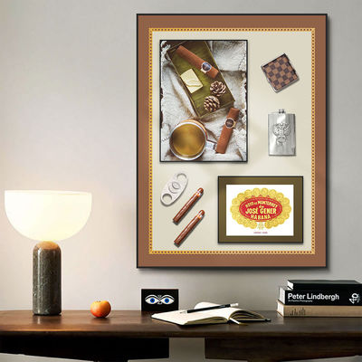 Sophisticated Modern 3D Simulation Cigar Painting Wall Murals for Custom Size Interiors