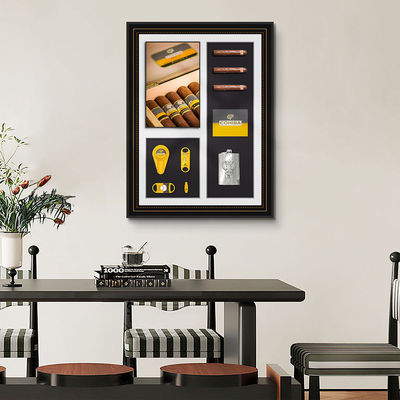 Sophisticated Modern 3D Simulation Cigar Painting Wall Murals for Custom Size Interiors