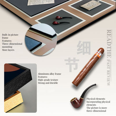 Sophisticated Modern 3D Simulation Cigar Painting Wall Murals for Custom Size Interiors
