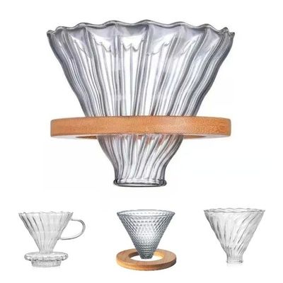 Kitchen Modern Design Borosilicate Glass Coffee Maker Set with Permanent Drip Filter