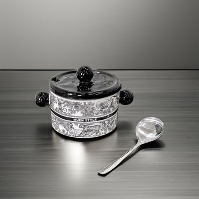 National Tide Design Multi-Layer Ceramic Fruit Plate for Home Living Room Microwaveable