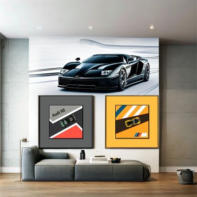 Art Theme Alloy Car Mural for Children's Bedroom and Porch Add a Pop of Art to Your Space