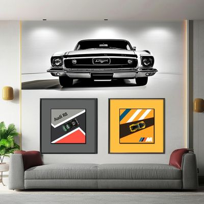 Art Theme Alloy Car Mural for Children's Bedroom and Porch Add a Pop of Art to Your Space