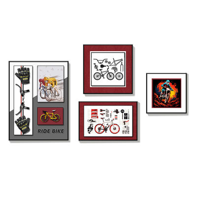 End Modern 3D Bicycle COATING Porcelain Painting with Stylish Crystal Building Blocks