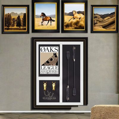 Single-piece Package European Equestrian 3D Wall Mural for Living Room Entrance Decor