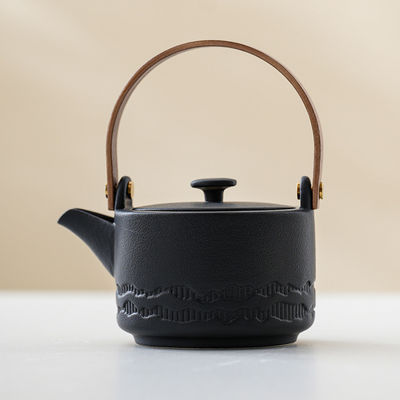 200ml Capacity Ceramic Kung Fu Teapot Set for Tea Enthusiasts Lifting Beam Included