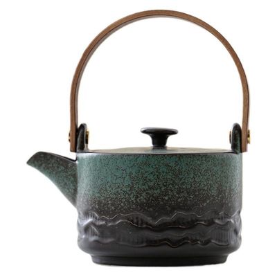 200ml Capacity Ceramic Kung Fu Teapot Set for Tea Enthusiasts Lifting Beam Included