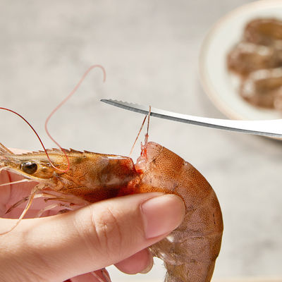 Metal Shrimp Deveiner and Fish Scale Scraper Tool for Easy Home Cooking Seafood Tools