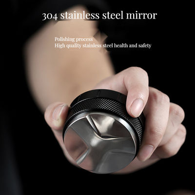 NO 51mm/53mm Adjustable Height Espresso Tamper with Walnut Wood and Stainless Steel Design