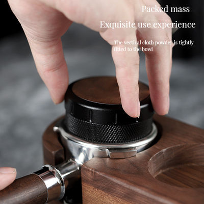 Portable 2024 Espresso Coffee Tamper with Walnut Wood Handle and Calibrated Pressure