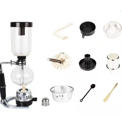 Glass Coffee Pot with Easy Siphon System User-Friendly Portable Syphon Espresso Maker