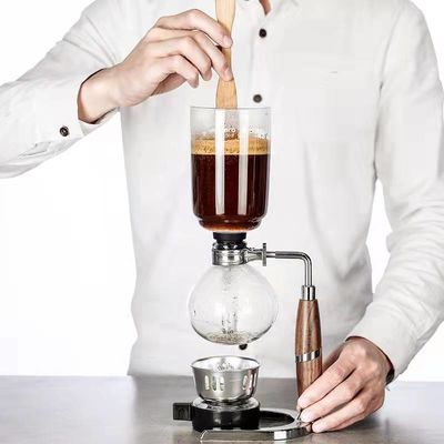 Glass Coffee Pot with Easy Siphon System User-Friendly Portable Syphon Espresso Maker