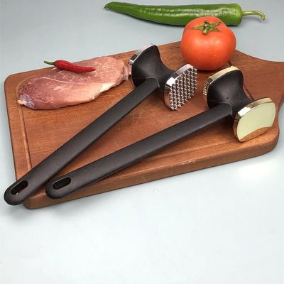 Double-Sided Meat Tenderizer Durable Zinc Alloy Hammer for Tenderizing Steaks and Chops
