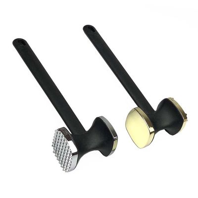 Double-Sided Meat Tenderizer Durable Zinc Alloy Hammer for Tenderizing Steaks and Chops