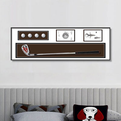 Modern Simple Crystal Glass Golf Painting Building Blocks Design for Gallery Wall Sets