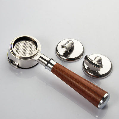 Coffee Portafilter Reusable Single Double Spout 2 Cup Bottomless Basket Wood Handle E61 Kitchen
