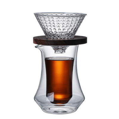 Design High Borosilicate Glass Coffee Pot Manufactured Stainless Steel Hand Brew