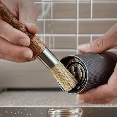 Long Handle Cleaning Brush for Portable Espresso Tools Hand-Design Style in Bathroom