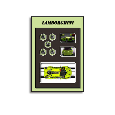 Electric Format 3D Block Car Wall Art for Modern Sofa Background and Bedside Mural
