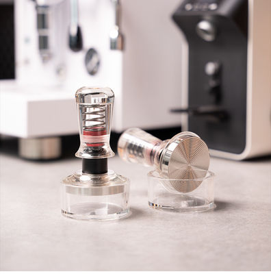 Constant Force Teaching Powder Bowl 58mm Transparent Espresso Tamper Set for Kitchen