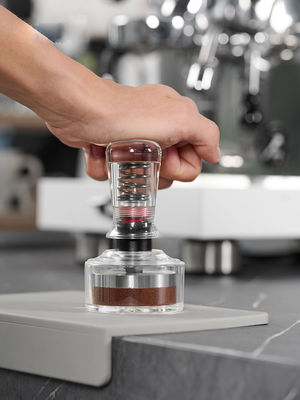 Constant Force Teaching Powder Bowl 58mm Transparent Espresso Tamper Set for Kitchen