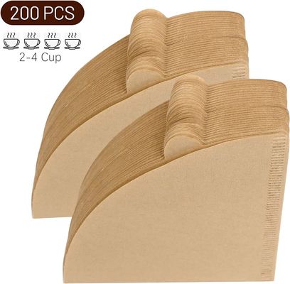 Coffee Paper Filter V-shaped for Modern Eco-Friendly Disposable Brown Cone-Shaped Design