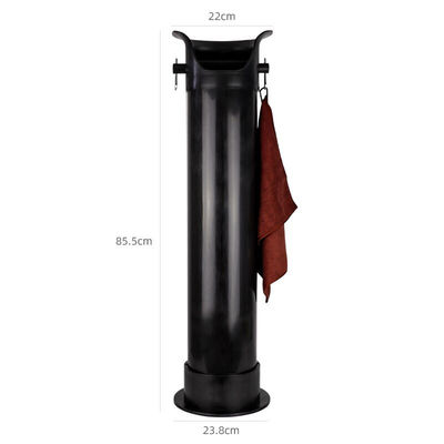 Commercial Tall Knock Tube ABS Plastic Coffee Knock Box with Ceramic and Metal Utensils