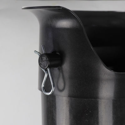 Commercial Tall Knock Tube ABS Plastic Coffee Knock Box with Ceramic and Metal Utensils