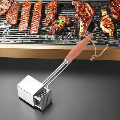 36-Blade Stainless Steel Meat Tenderizer for BBQ Steak and Turkey Professional Grade