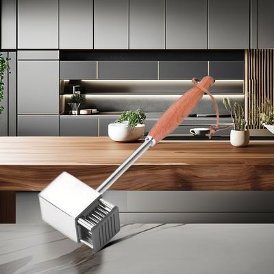 Stocked 36-Blade Manual Meat Tenderizer for Tenderizing Steak Cooking in Kitchen