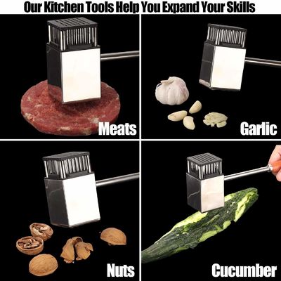 Stocked 36-Blade Manual Meat Tenderizer for Tenderizing Steak Cooking in Kitchen