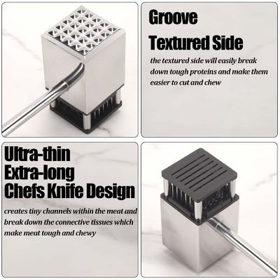 Stocked 36-Blade Manual Meat Tenderizer for Tenderizing Steak Cooking in Kitchen