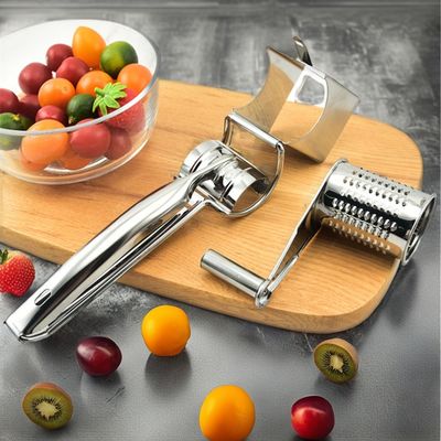 Make Perfect Cheese and Vegetable Shreds with This Handheld Rotary Grater Home Kitchen