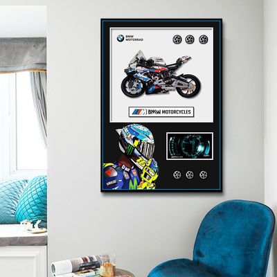 Stylish Home Hanging Display with Electric Still Life Pattern Building Blocks Display