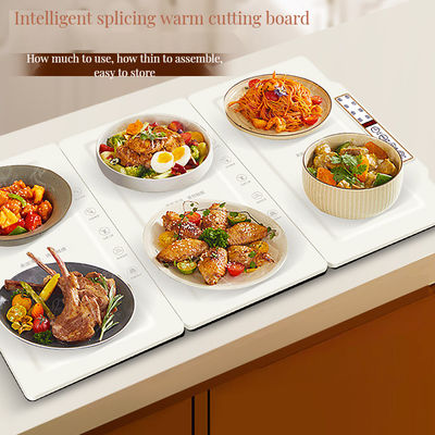 Fast Heating Foldable Electric Warming Tray with 10 Gears and Smart Temperature Control