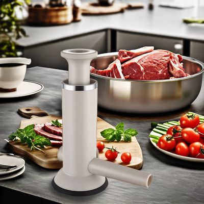 Compact Plastic Manual Sausage Enema Maker for Homemade Sausages and Seafood Dishes
