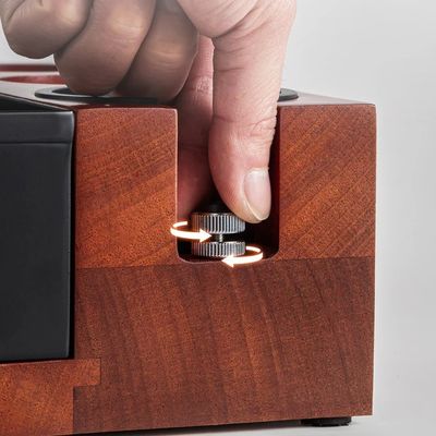 Restaurant Coffee Tools Multifunctional Wooden Knock Box with Stainless Steel Stand 58mm