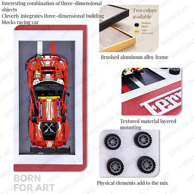 Beautiful House Models Custom Size Sports Car Wall Display Frame in Post-modern Style